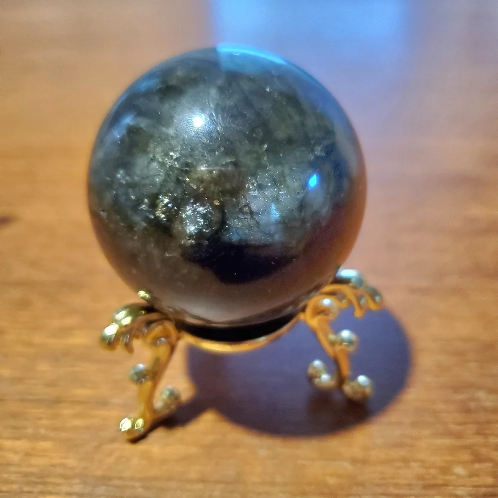 Labradorite Sphere Crystal - Picture 4 of 7